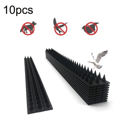 SK419 Black Anti-Bird Thorn Fence for Roof Eaves (10pcs) - 1