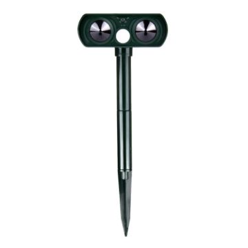 Solar Ultrasonic Motion-Activated Animal Repeller - 1