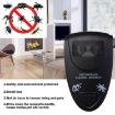 Black Ultrasonic Pest Repeller Electro Magnetic Device - 4