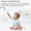 F9 Black Outdoor Mosquito Repellent Wristband with Clock - 5