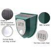 N911M Solar Alarm Lamp with Infrared Animal Induction Drive - 4