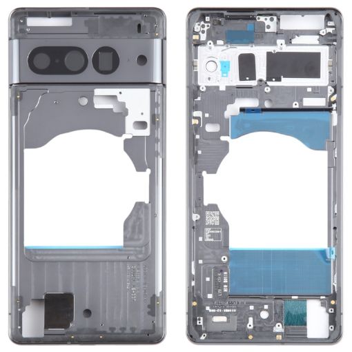 Google Pixel 7 Pro Black Front Housing LCD Frame Bezel Plate - 1