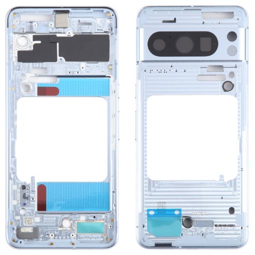 Google Pixel 8 Pro Front Housing LCD Frame Bezel Plate (Blue) - 1