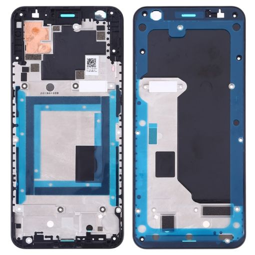 Google Pixel 3a Front Housing LCD Frame Bezel (Black) - 1