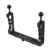 PULUZ Dual Hand-held Aluminum Lamp Arm for GoPro & Action Cameras - 2