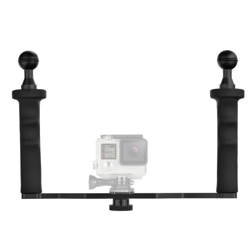 Dual Handle Aluminium Tray Stabilizer for Underwater Camera Housings - 1