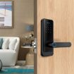Smart TUYA C89 Black Indoor Fingerprint Password Door Lock - 2