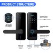 Smart TUYA C89 Black Indoor Fingerprint Password Door Lock - 3