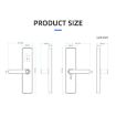 C91 Tuya Smart Bronze WiFi Fingerprint Password Door Lock - 8