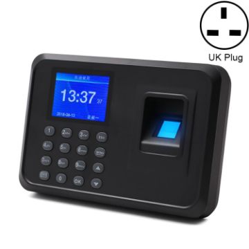 F01 Fingerprint Time Attendance Machine, 2.4" TFT Screen, UK Plug - 1