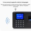 F01 Fingerprint Time Attendance Machine, 2.4" TFT Screen, UK Plug - 3