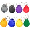 10PCS IC Access Control Card M1 Fudan RFID Keyfob 13.56MHz Blue - 2