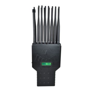 JAX-121P16 Handheld Phone Signal Jammer 2G-5G/WiFi/GPS (Black) - 1