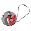 Red Mini Folding Blade Knife Keychain Multitool for Survival - 2