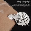 Red Mini Folding Blade Knife Keychain Multitool for Survival - 5