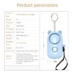 Bear Style Pink 130dB LED Personal Alarm Ring for Outdoor Safety - 3