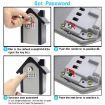 Green Hut Shape Password Lock Box with Key - Wall Cabinet Storage - 8