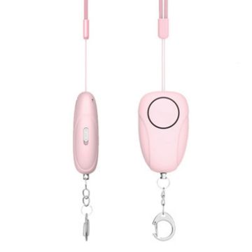 Pink 120dB Self-Defense Alarm for Night Running & Emergency Use - 1