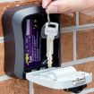 Red Wall-Mounted Key Code Box with Four-Digit Lock for Home Construction - 4