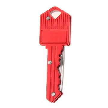 Mini Key-shaped Folding Knife Peeler for Camping and Self-defense - 1
