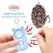Bear Style Light Blue 130dB LED Personal Alarm Self-defense Tool - 4