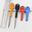 Key Chain Mini Folding Knife & Peeler for Camping and Self-defense - 2
