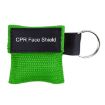 Green CPR Emergency Face Shield Mask Key Ring Breathing Mask - 1