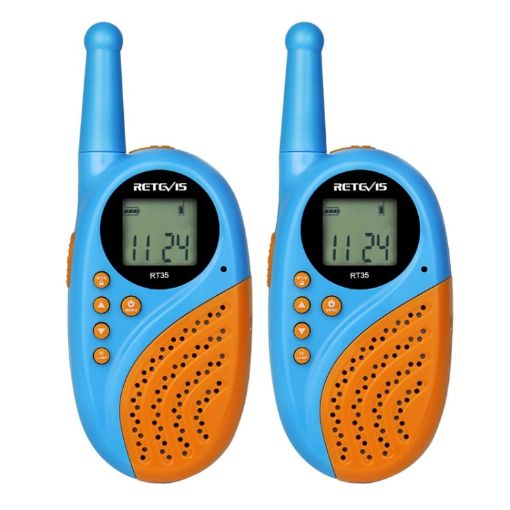 RETIVIS RT35 0.5W 446MHz 8CH Kids Walkie Talkie (Blue) - 1