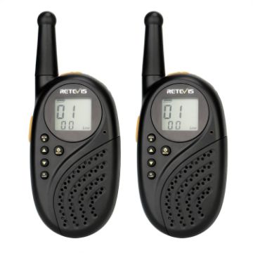 Retevis RT-35 Kids Walkie Talkie 0.5W 446MHz 8CH Black Pair - 1