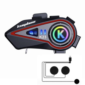 KUQIBAO Bluetooth Motorcycle Helmet Headset w/ Light & Soft Mic - 1