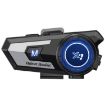 X7 Silver Motorcycle Helmet Bluetooth Headset for Navigation & Music - 1