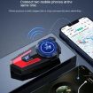 X7 Silver Motorcycle Helmet Bluetooth Headset for Navigation & Music - 6