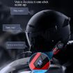 X7 Silver Motorcycle Helmet Bluetooth Headset for Navigation & Music - 9