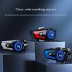 X7 Blue Motorcycle Helmet Bluetooth Headset for Navigation & Music - 2