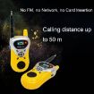 Children Yellow Mini Walkie Talkie Toys - 1 Pair Wireless Interactive - 4
