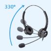 VT200D Double Ears Operator Headset With Mic, Crystal Head Tuning - 6