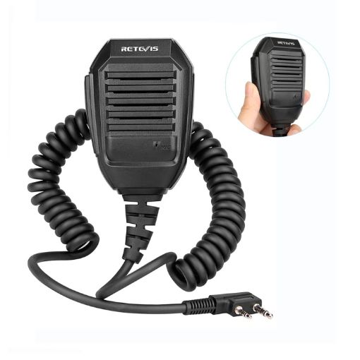 RETEVIS RS-113 2 Pin Remote Speaker Mic for H777/UV5R/RT21/RT1/RT3 - 1