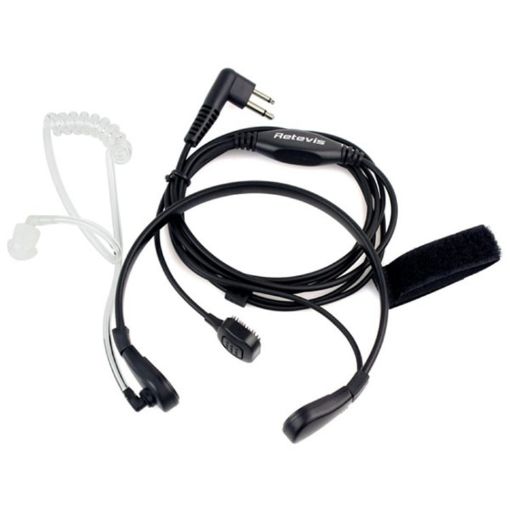 RETEVIS M Covert Acoustic Tube Earphone Throat Mic PTT Speaker - 1