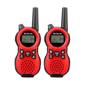 RETEVIS RT38 Red FRS License-free Kids Walkie Talkie Pair 22CH  - 1