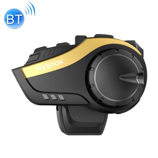 Hysnox HY-02 Gold Bluetooth 5.0 Helmet Headset 2000M 6 Riders Intercom - 1