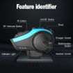 Hysnox HY-02 Gold Bluetooth 5.0 Helmet Headset 2000M 6 Riders Intercom - 2