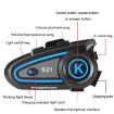 Motorcycle Helmet Bluetooth Headset with Light (Hard Mic) - KUQIBAO - 3