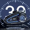 Motorcycle Helmet Bluetooth Headset with Light (Hard Mic) - KUQIBAO - 5