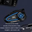 Motorcycle Helmet Bluetooth Headset with Light (Hard Mic) - KUQIBAO - 9
