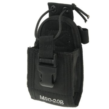 MSC20B Universal Nylon Walkie Talkie Holster with Strap - 1