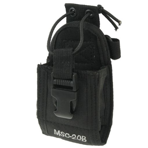 MSC20B Universal Nylon Walkie Talkie Holster with Strap - 1