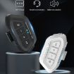 LX2 Bluetooth Motorcycle Helmet Earphone - Noise Canceling, Waterproof - 2