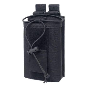 Black Outdoor Walkie-talkie Storage Belt Pouch Protection Bag - 1