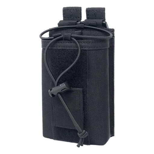 Black Outdoor Walkie-talkie Storage Belt Pouch Protection Bag - 1