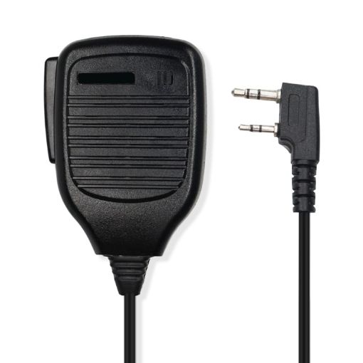 Clip-on Speaker Microphone for Walkie Talkies, 3.5mm & 2.5mm Plug - 1